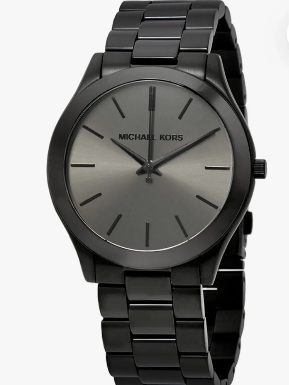 Michael Kors men’s Slim Black Stainless Steel Watch